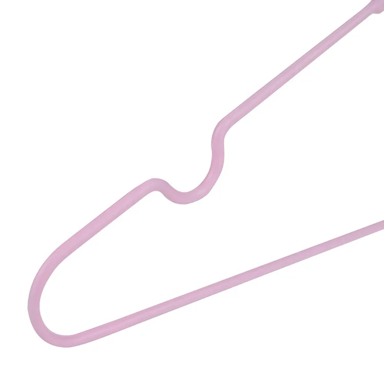 Factory Wholesale Kids Rubber Coated Metal Garment Hook Display Clothes Hangers