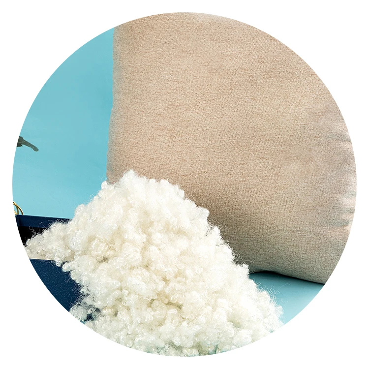 3dx32mm silicon recycled 100% polyester staple fiber with GRS and OEKO-TEX