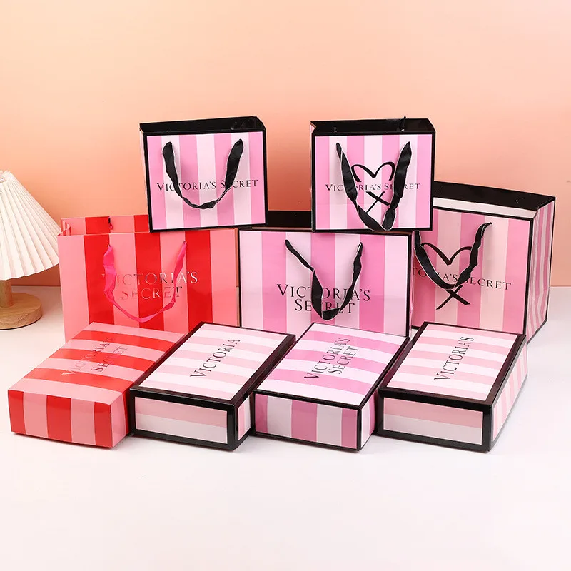 Wholesale Printed pattern Packaging bags, Boutique Shopping Gift Craft Paper perfume Paper bags without Handle/