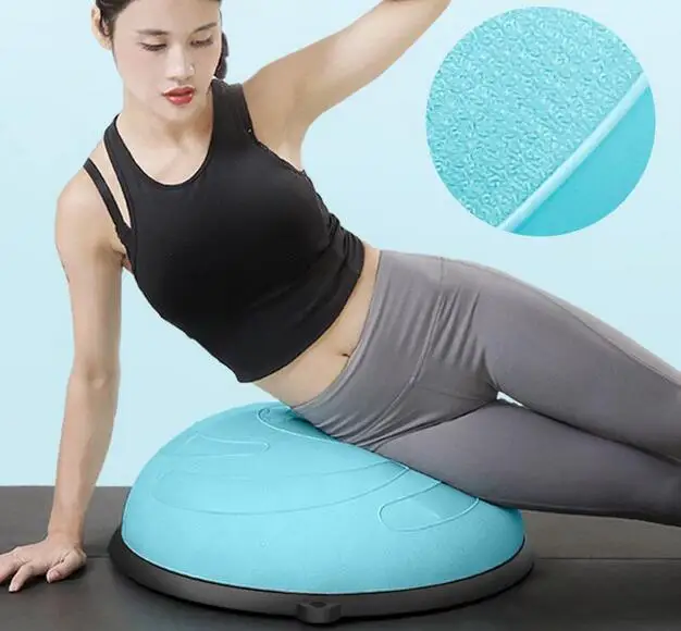 New Design Half Balance Trainer Hemisphere Ball With Handles For Yoga Pilates Exercise