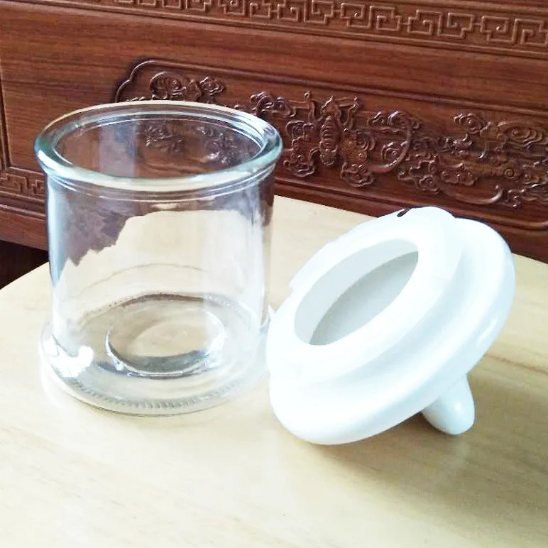 1L glass storage container with ceramic lid and plastic gasket 1000ml or 35OZ glass storage jar for honey