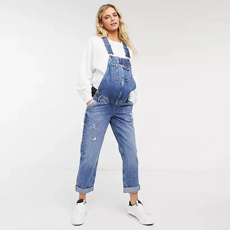 
Maternity Denim Overalls For Pregnant Women 