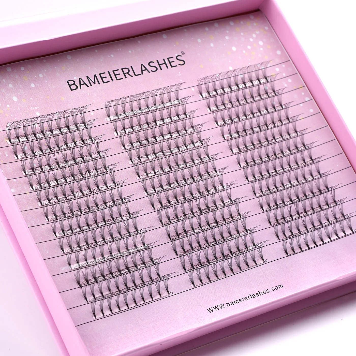 Promade 18 mm Lash Extensions Volume Fan 100fans and Pre Made Fans Eyelash Extension
