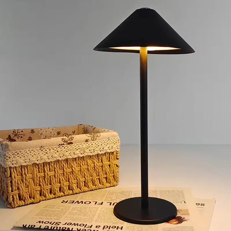 Modern Night Light Led Desk Lamp With Wireless Charger Usb Rechargeable Table Led Lamp Dimmable Led Desk Lamp