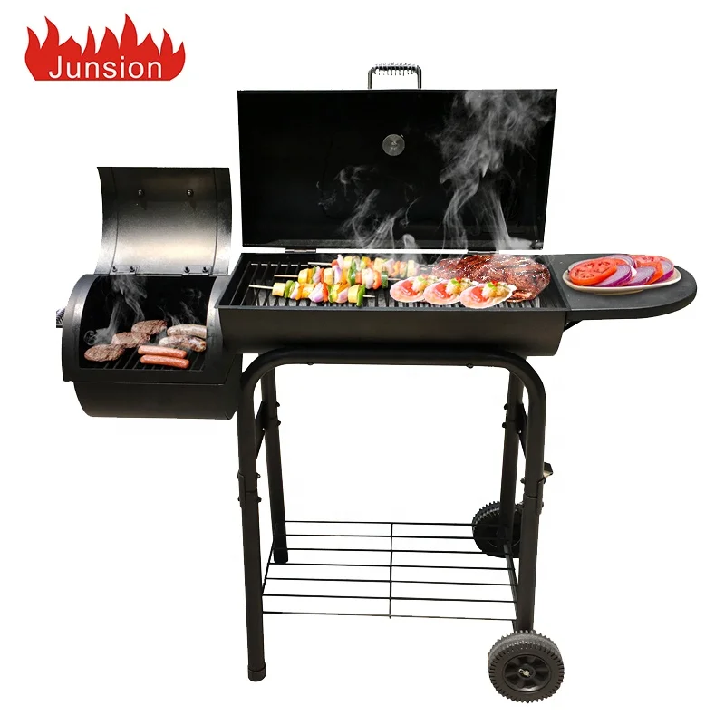 hot sale EUR. barbecue oven wood grill Wholesale Custom Outdoor Portable Steel Offset Charcoal BBQ Grills