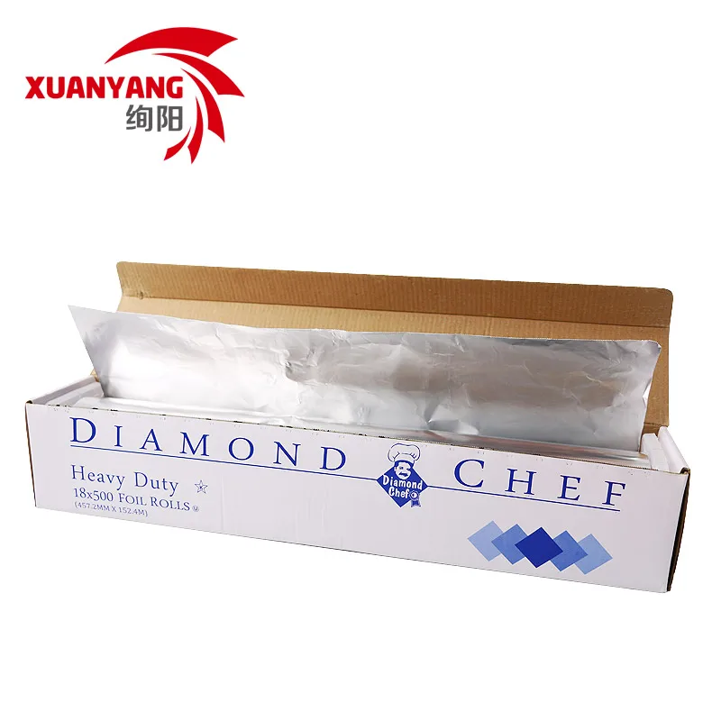 
Kitchen Use Aluminium Foil 8011 Household Packing Rolls for Food and BBQ 