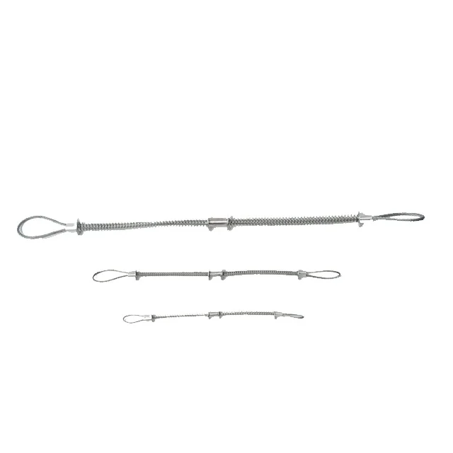 Кнут проверки безопасности кабель/оцинкованная проволока стальная канатная петля с пружинной стали оцинкованной