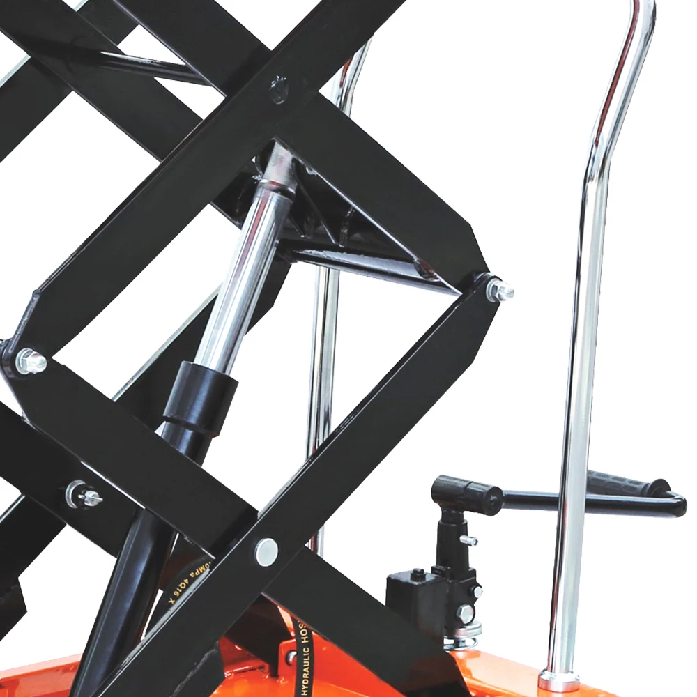 Mobile 500kg small hand hydraulic lifting platform trolley lift tables