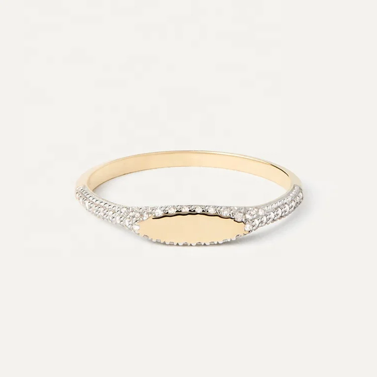 DiamondX Solid 18K Gold Jewelry Ring Lab VS Diamond Soho Fine Ring for Women.