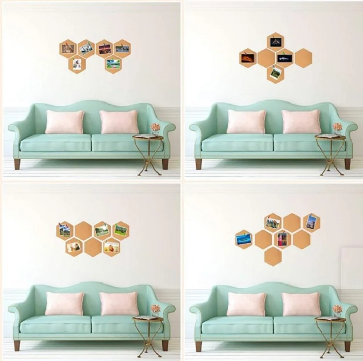 
Premium Hexagon Cork Photo Board Frameless Hexagon Cork Notice Board Self Adhesive Cork Notice Board 