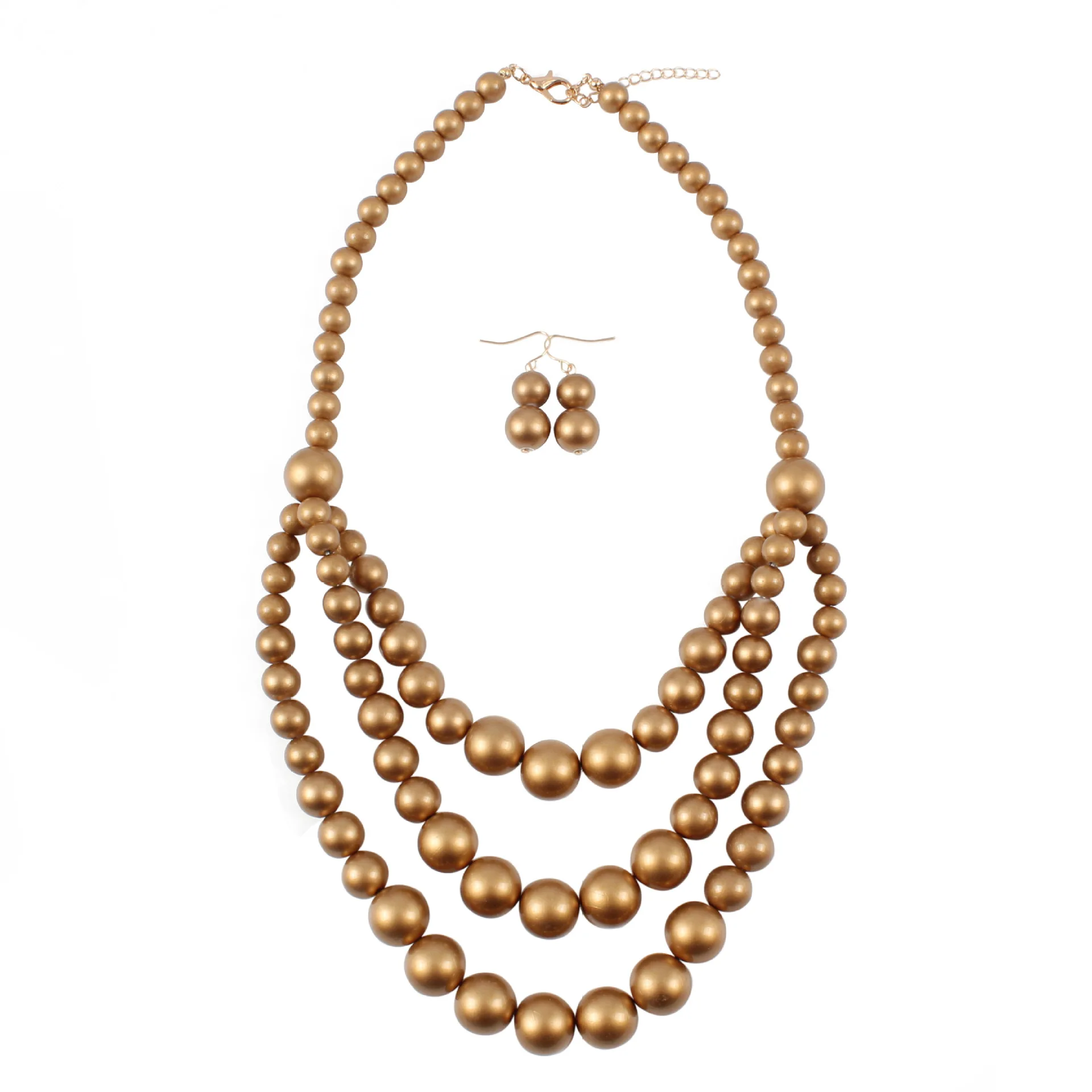 LUOXIN Fashion Women Jewelry Sets Long Multi layer Imitation Pearl Necklace