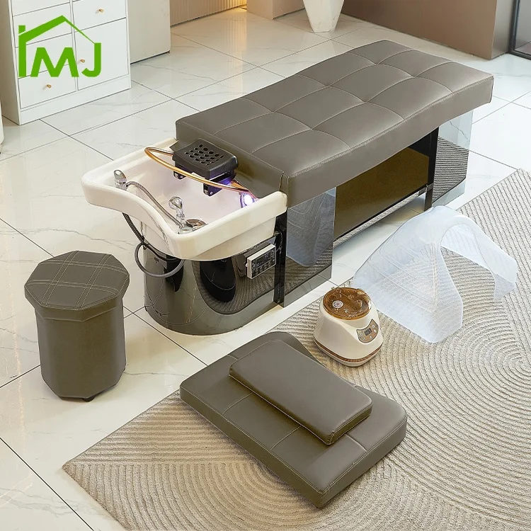 Factory custom Beauty Salon hair washing thai massage bed head spa shampoo unit beds