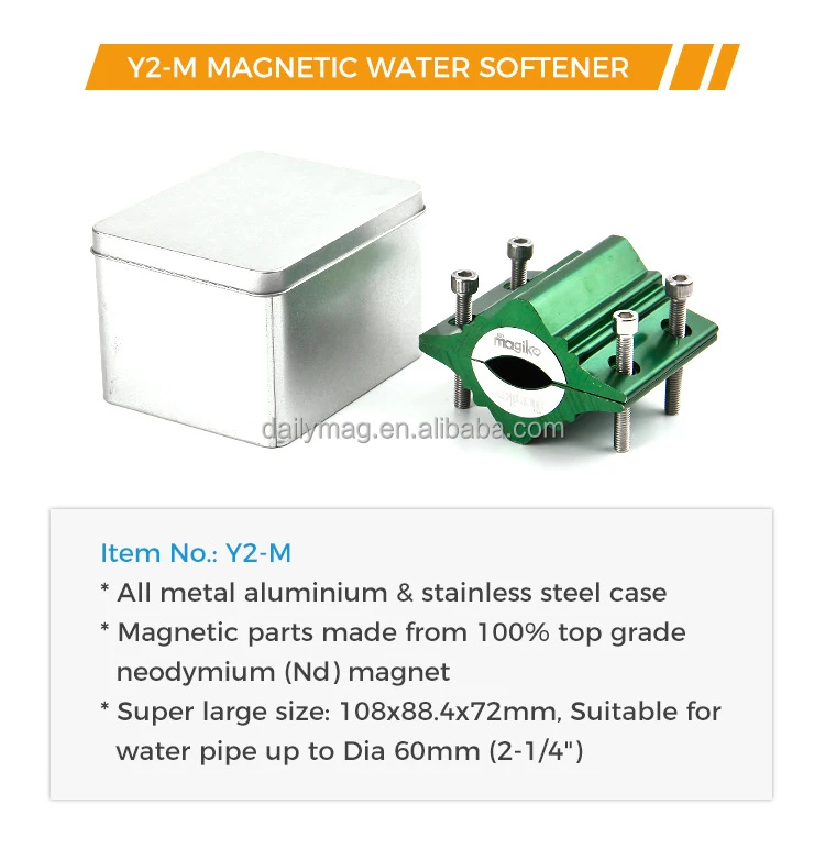 Large Strong Magnetic No Salt Water Softener Filter for Home Use