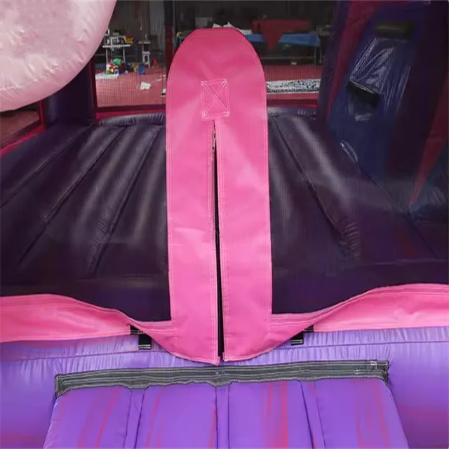 Pink castillo inflable wet dry waterslide Moonwalk Inflatable Jumper Bouncer slide combo for kids