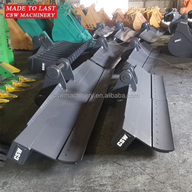 30 - 40 ton Excavator Tilt Grader Blade for Hitachi EX300 EX330 ZX350 Excavators Manual Grader Blades Customized Grader Beam