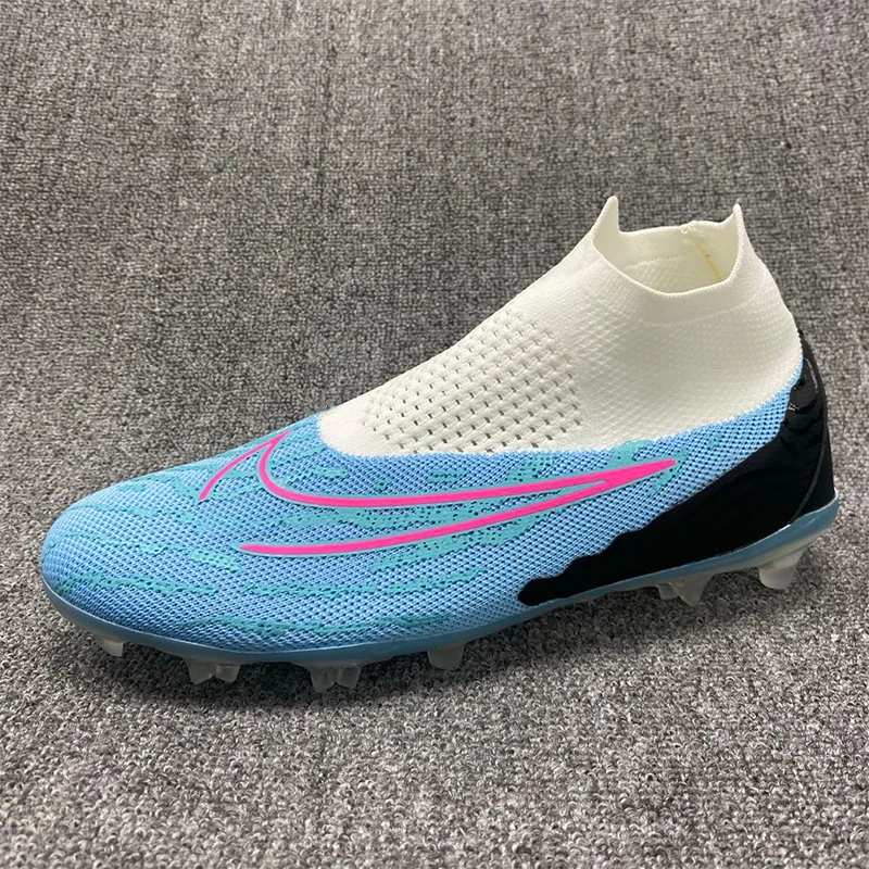 Classic Turf Indoor Men Soccer Shoes Kids Boys Outdoor Running Shoes High Ankle Spikes Football Shoes Sport Soccer Sneakers