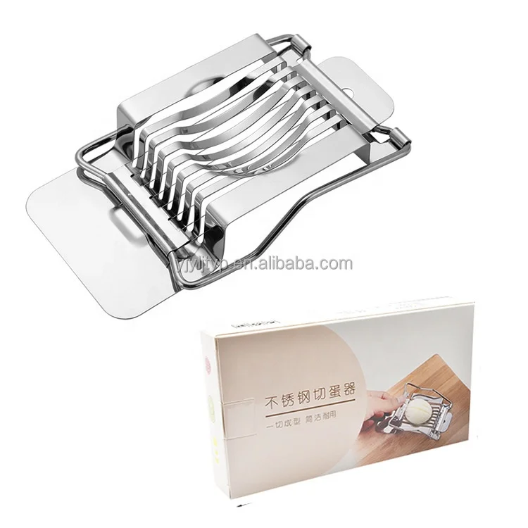 Kitchen Gadgets 2024 Stainless Steel Boiled Egg Vegetable Cheese Trendy Slicer Cutter Chopper Egg Slicer