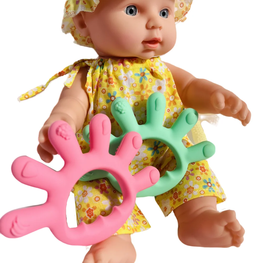 Hot Sale Teeth Baby Toy Food Grade BPA Free Teether Toys Silicone Kids For Teeth