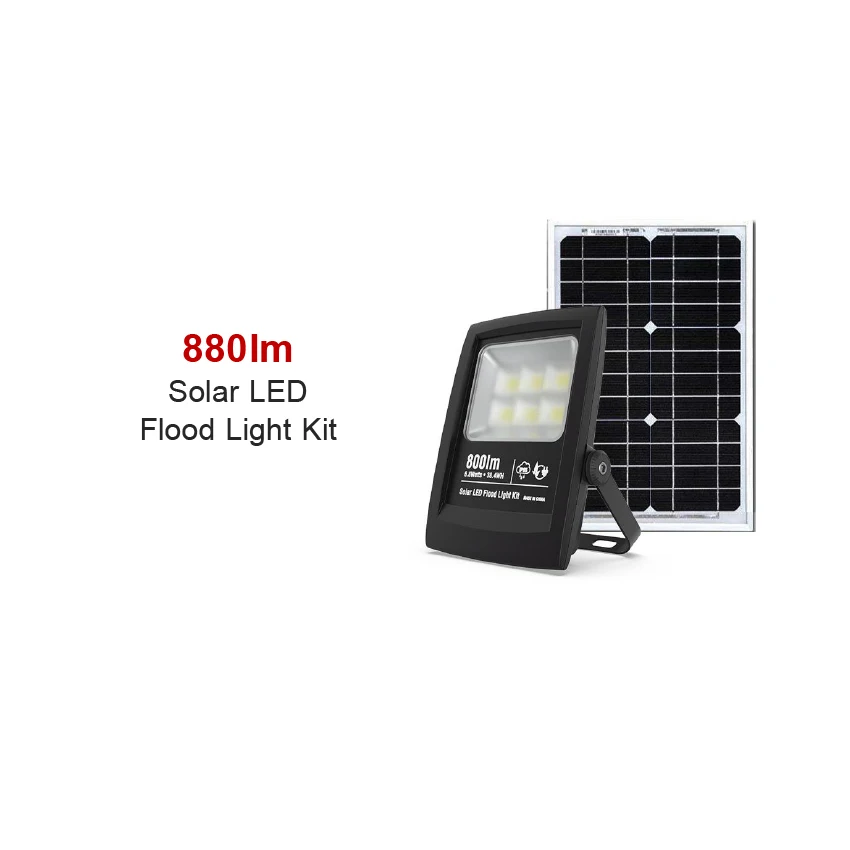 Super Awesome Solar Flood Light Black White  LED  Aluminum Crystal 80 Luces Solares IP65 Solar Powered Field Lights