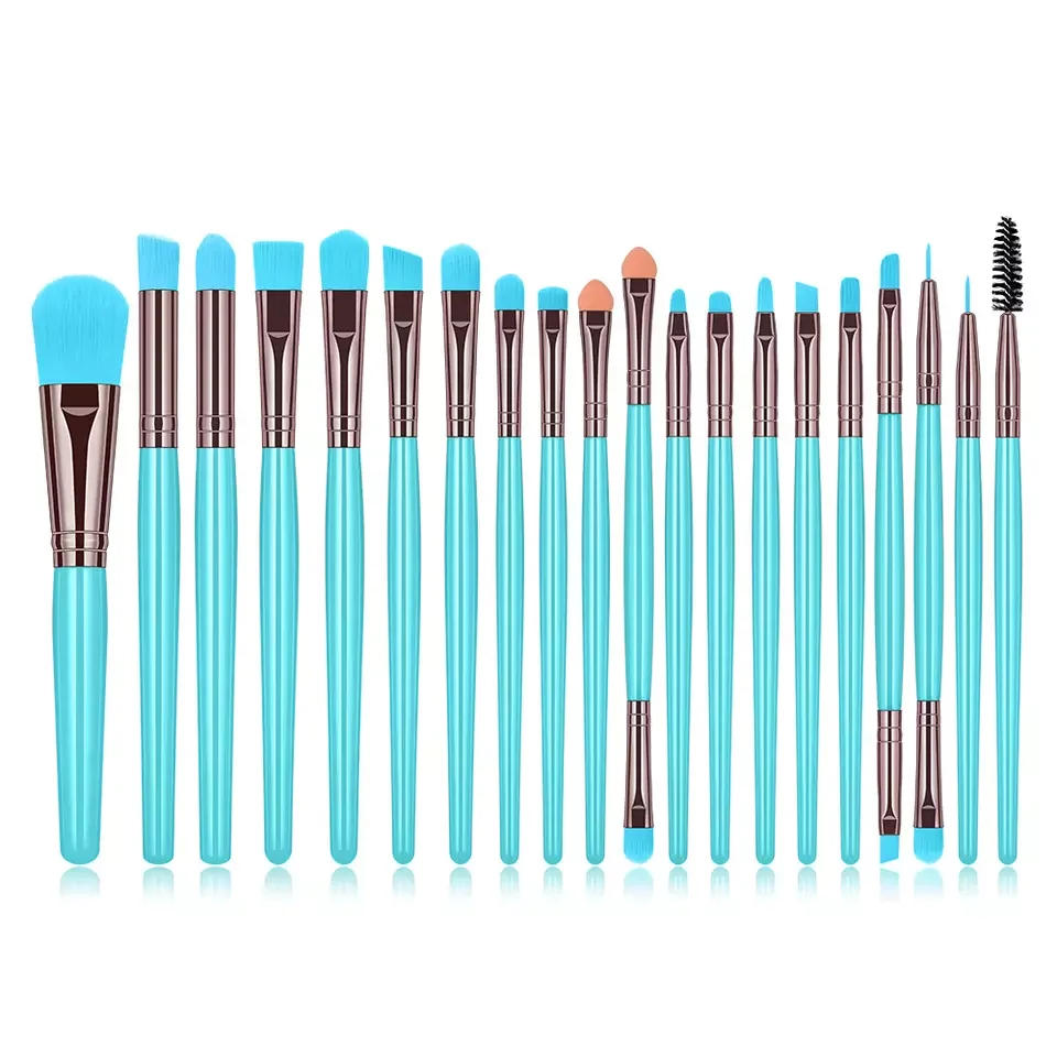 Dropshipping Suppliers Colorful Candy Professional 20 pcs Eye Makeup Brush Set Free Sample