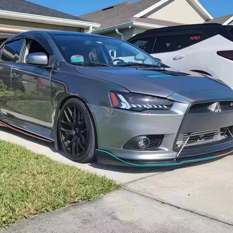 DK Motion Led car Front Lamp Modified Car Headlamp For Mitsubishi Lancer-ex EVO 2010-2016