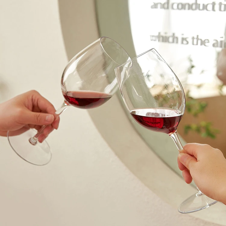 MICHLEY 530ML Tritan Plastic Modern Italian Style White Wine Glassware Bordeaux Wine Glasses Goblet