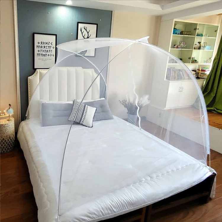 Foldable Breathable bed mosquito net portable pop up mosquito net for home