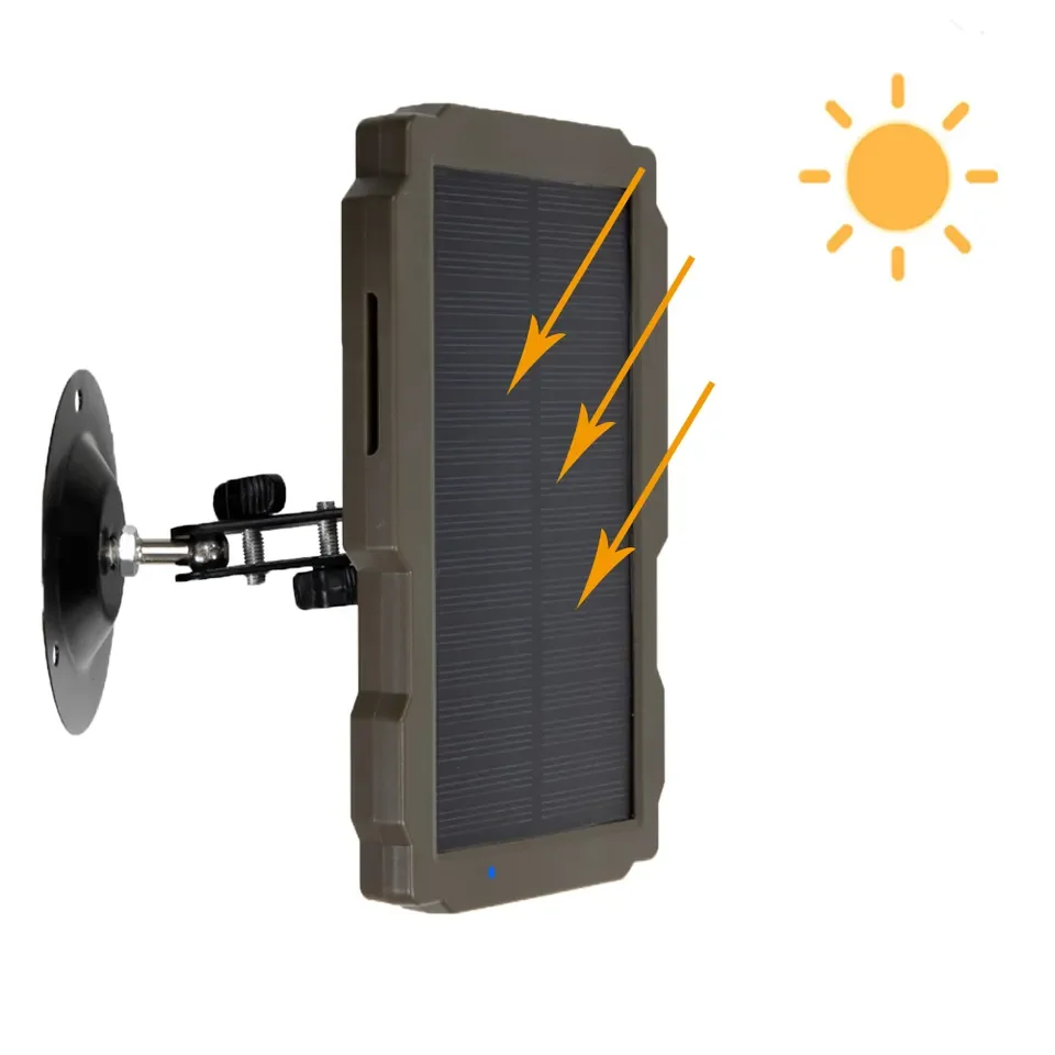 Outdoor High Power 3000mAh Solar Panel Charger 6V 12V for Hunting Trail Camera