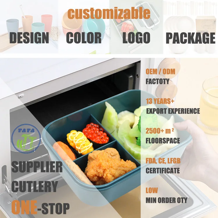Kitchen Crisper Refrigerator Food Fresh-keeping Polypropylene Plastic Portable Lunch Box
