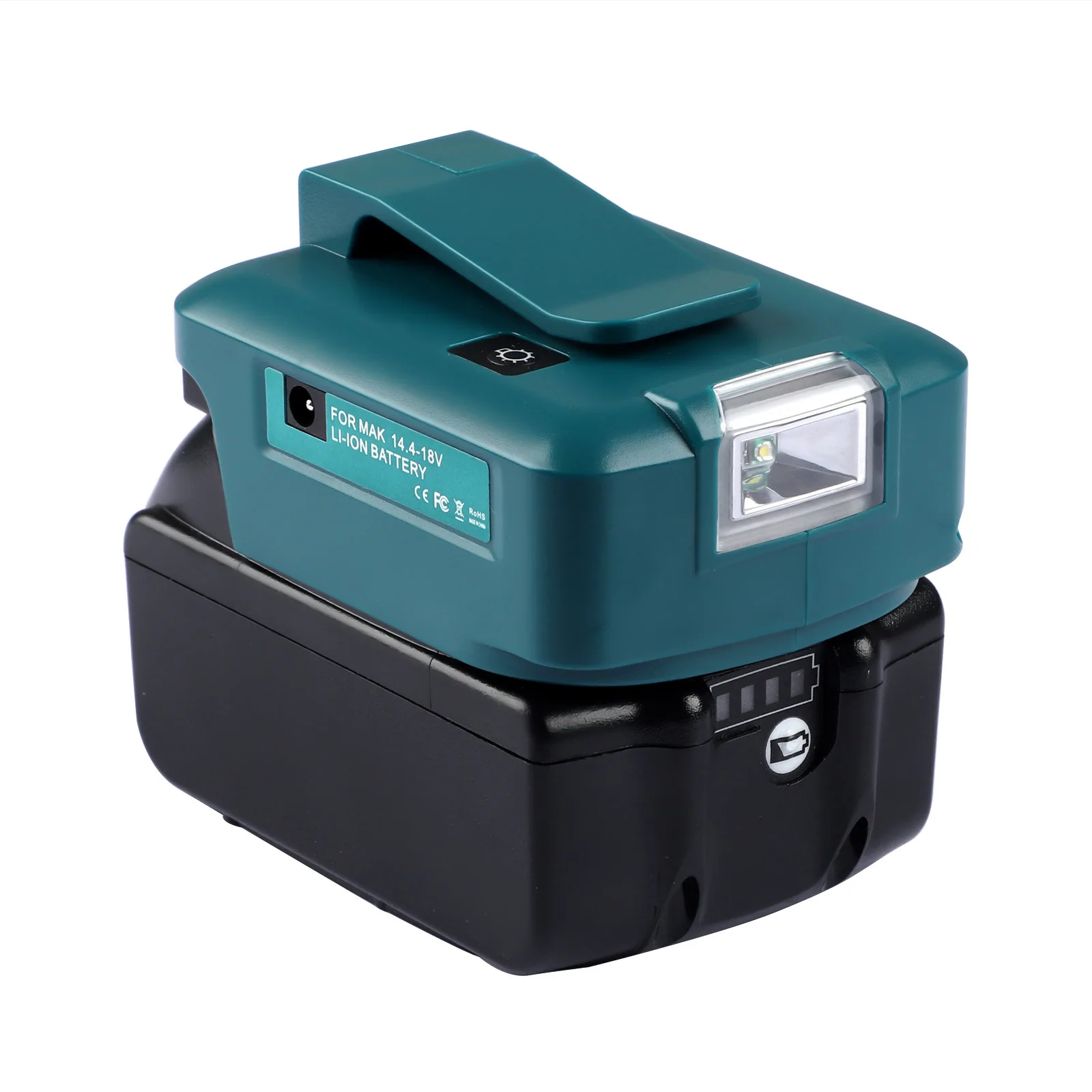ZXX Dual USB Ports battery Charger Power Source with LED light ADP05 adapter 5ah for Makita battery 14.4v 18V