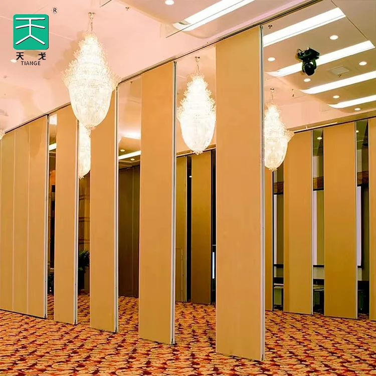 Auditorium Hanging Wheels Ultra High Soundproof Philippines Portable Folding Room Wall Sliding Restaurant Movable Partition