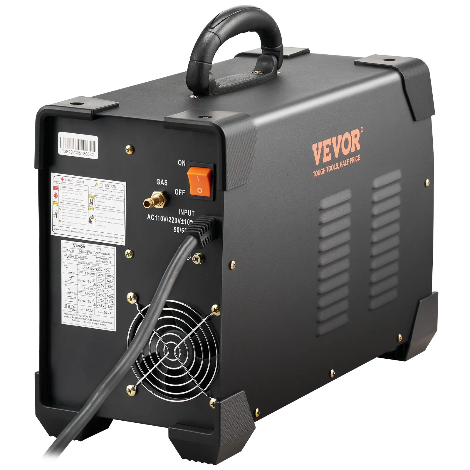 VEVOR 270A 3 in 1 Combo Welder 110V/220V MIG MMA TIG Welding Machine Versatile 270 Amp Mig Welder