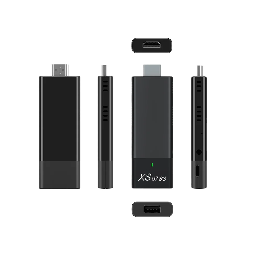 XS97 S3 2GB RAM 8GB ROM Stick TV 4k Best Android Voice Remote Tv Stick Octa Core Smart TV