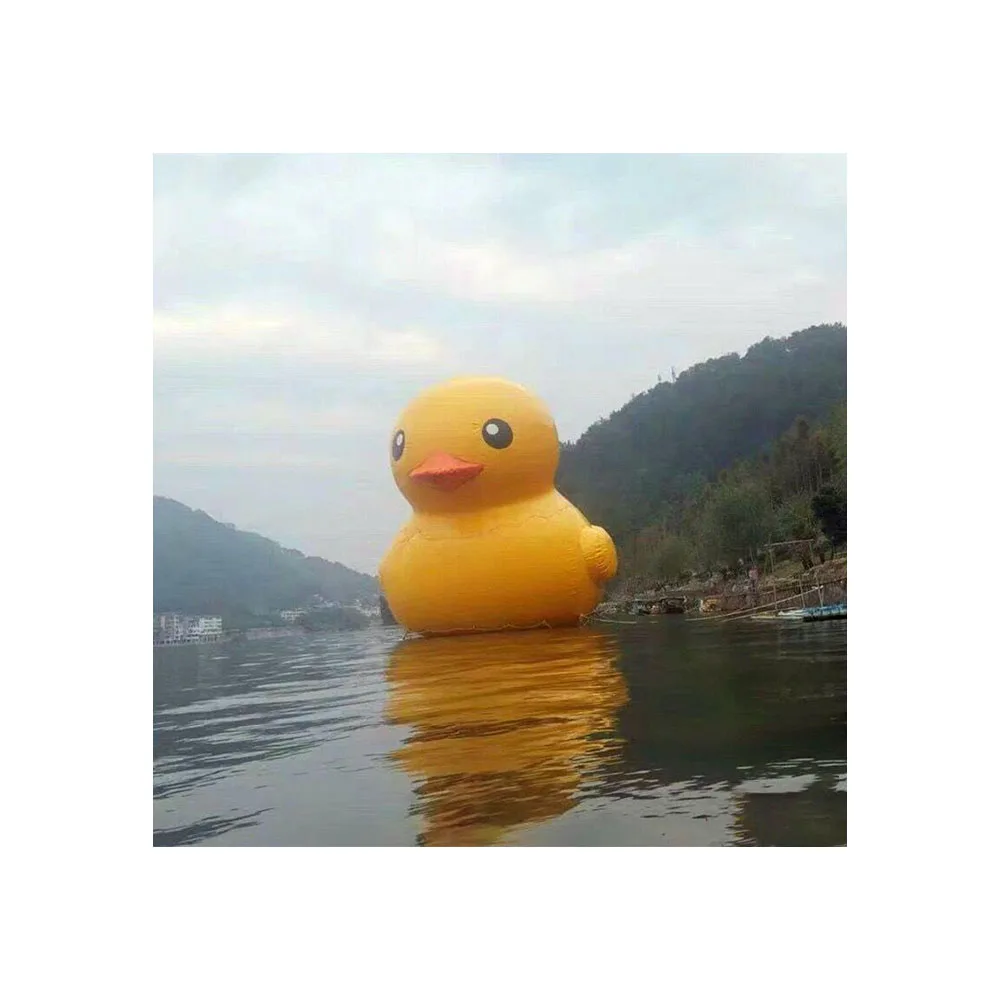 Newest giant yellow inflatable duck advertising duck pond inflatable inflatable rubber duck