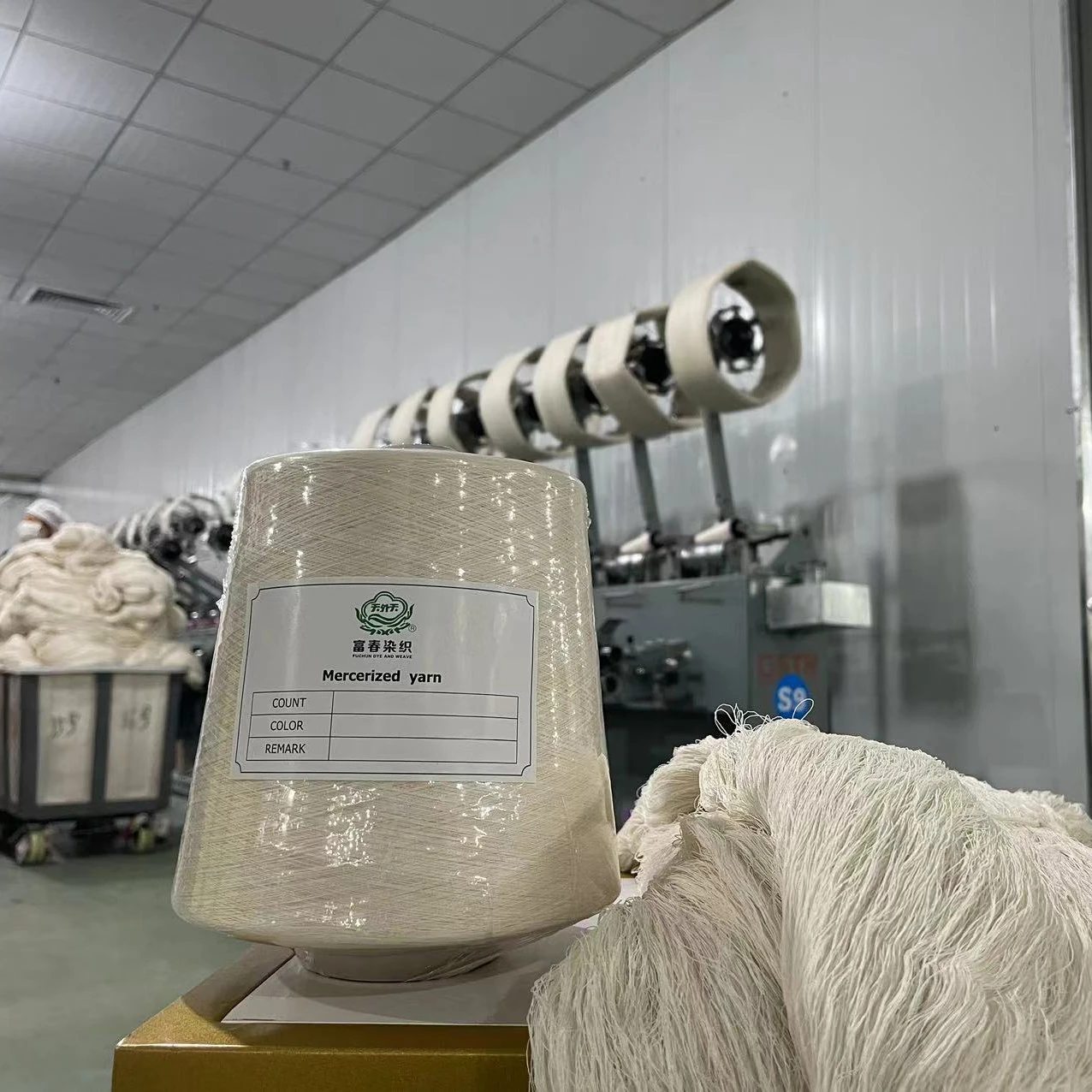 raw 100% cotton yarn  mercerized cotton yarn for knitting and weaving