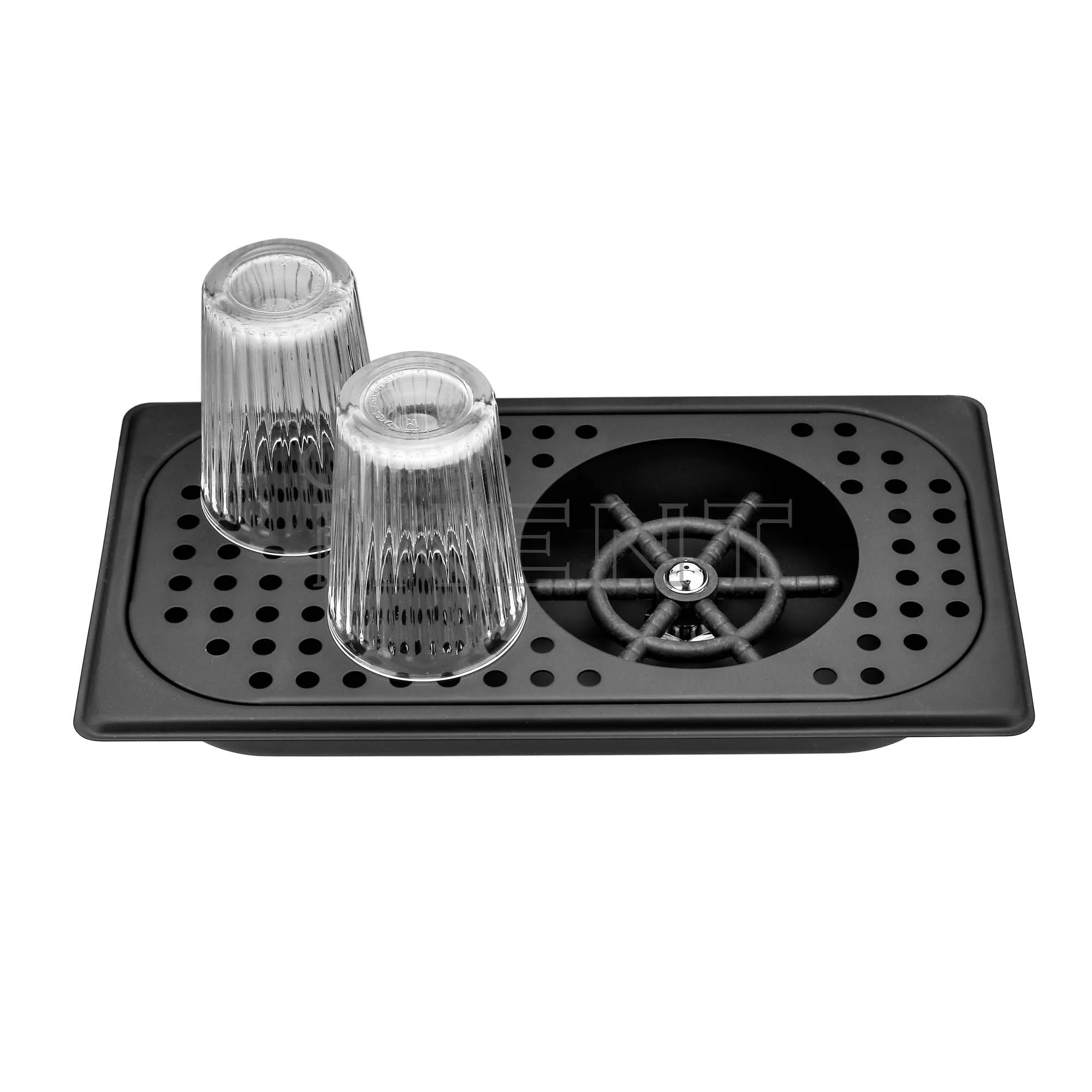 Black Drying Rack Espresso Rinser Side Spray Espresso Parts Barista Basics Bar Accessories Glass Stainless Steel Cup Washer