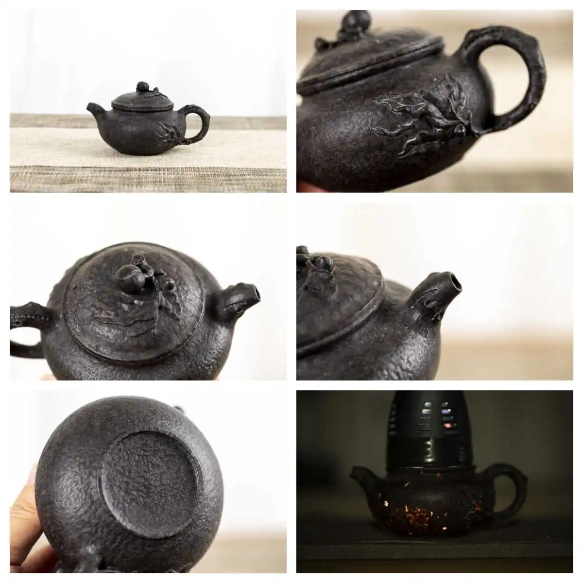 Азиатский чайник в стиле Дзен каменный ручной работы wabi-sabi