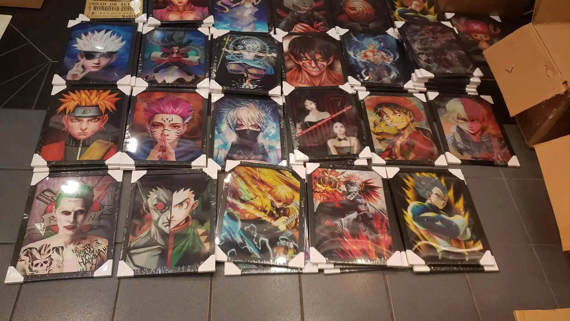 200 дизайн оптовая продажа пользовательские DBZ пауки демон убийца один предмет Marvel Jujutsu Kaisen 3D флип линзовидный аниме постер