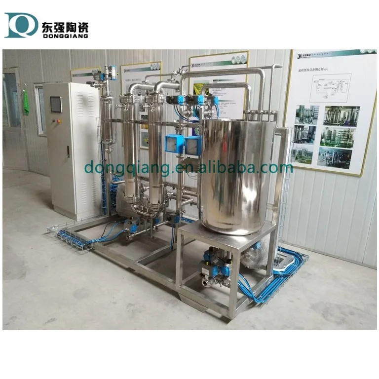 microfiltration ceramic membrane elements for wine crossflow system