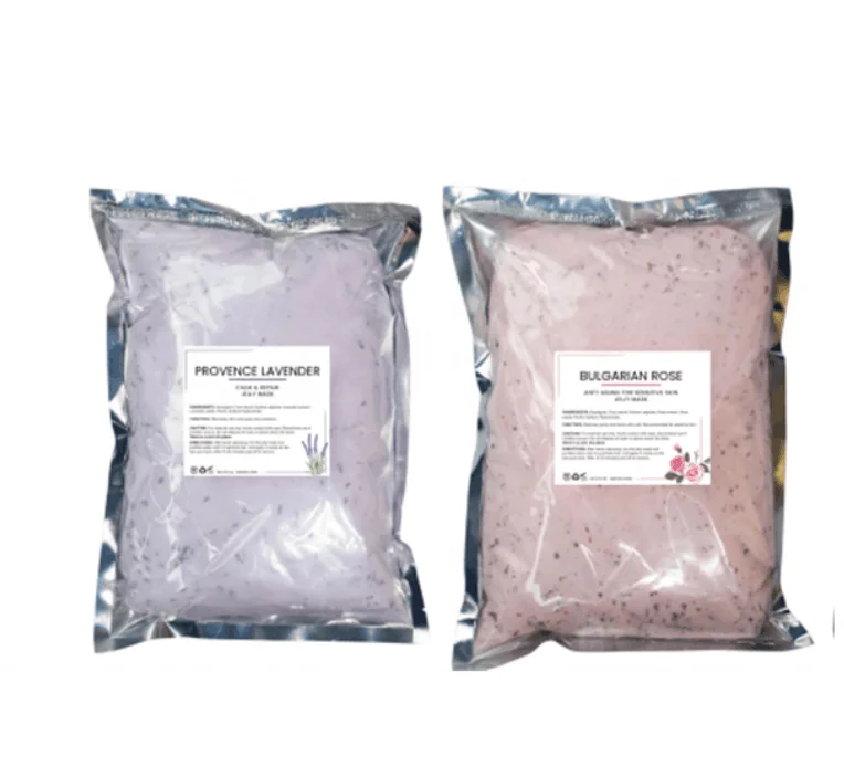 Skin care bulk hyaluronic acid serum rose face rubber mask sleeping petal crystal peel off powder facial jelly mask