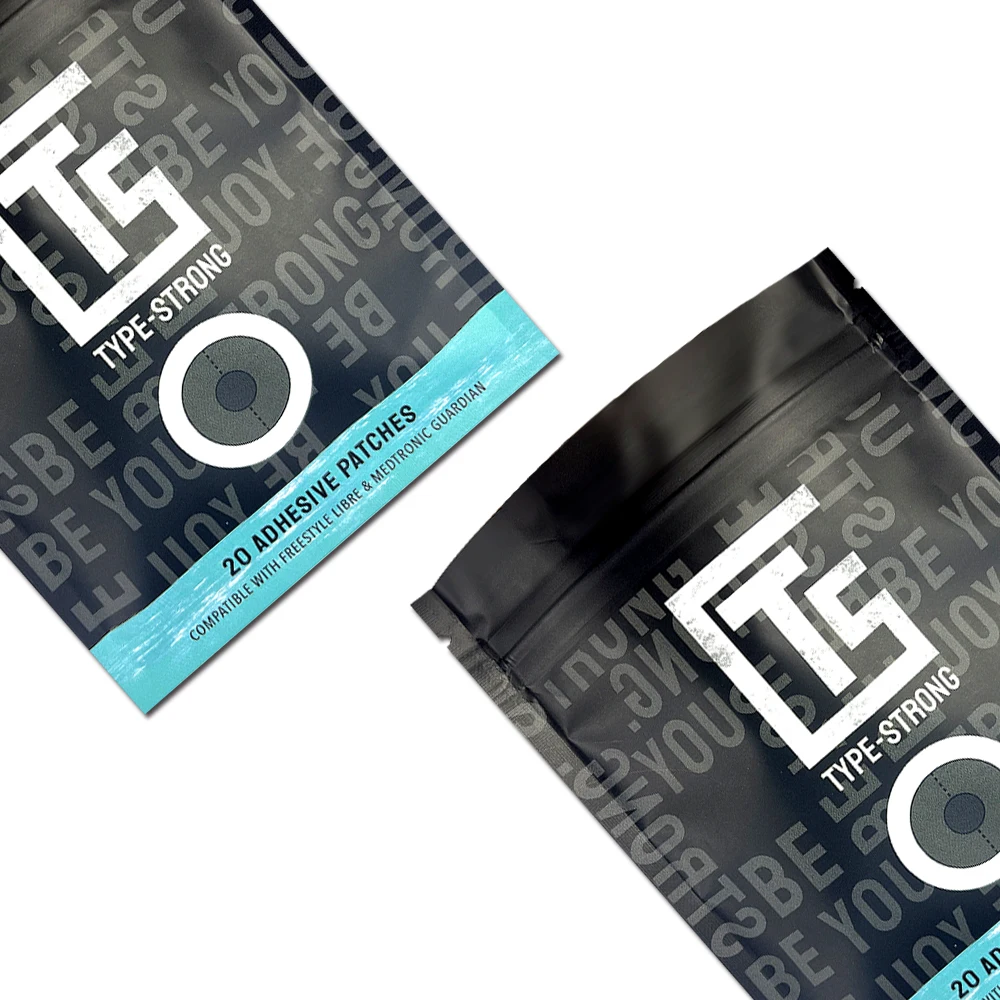 Digital Printing Mylar Bags Customized 3 Side Seal Pouch with Zipper medicine packaging