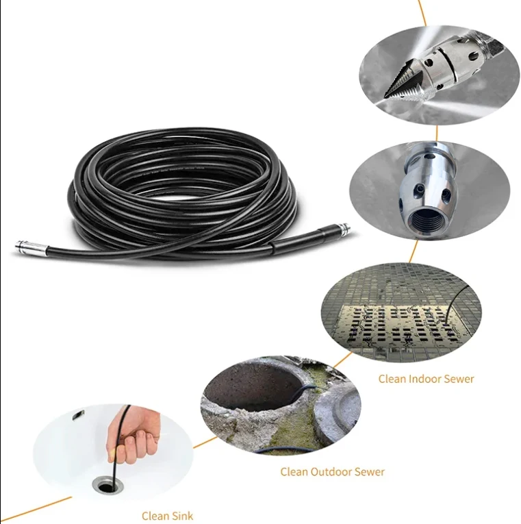 High quality sewer nozzle cemaric sewer nozzle breast hydro jetting sewer machine nozzle set