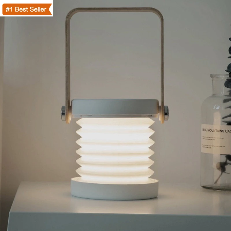 Jumon Touch Reading Folding Table Lamp Bedside Night Light Portable Telescopic Outdoor USB Rechargeable Camping Light