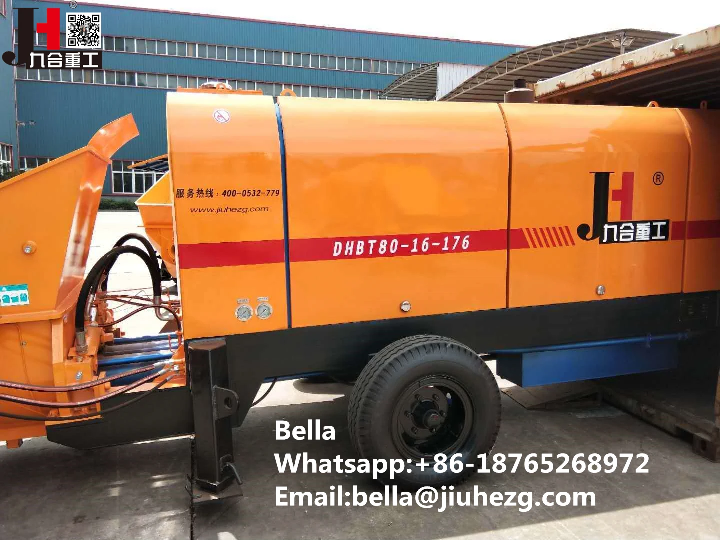 JIUHE 2023 Year Hot Sale ! Competitive Price Elephant Concrete Pump With Ce Certificates, High Quality Elephant Concrete Pump
