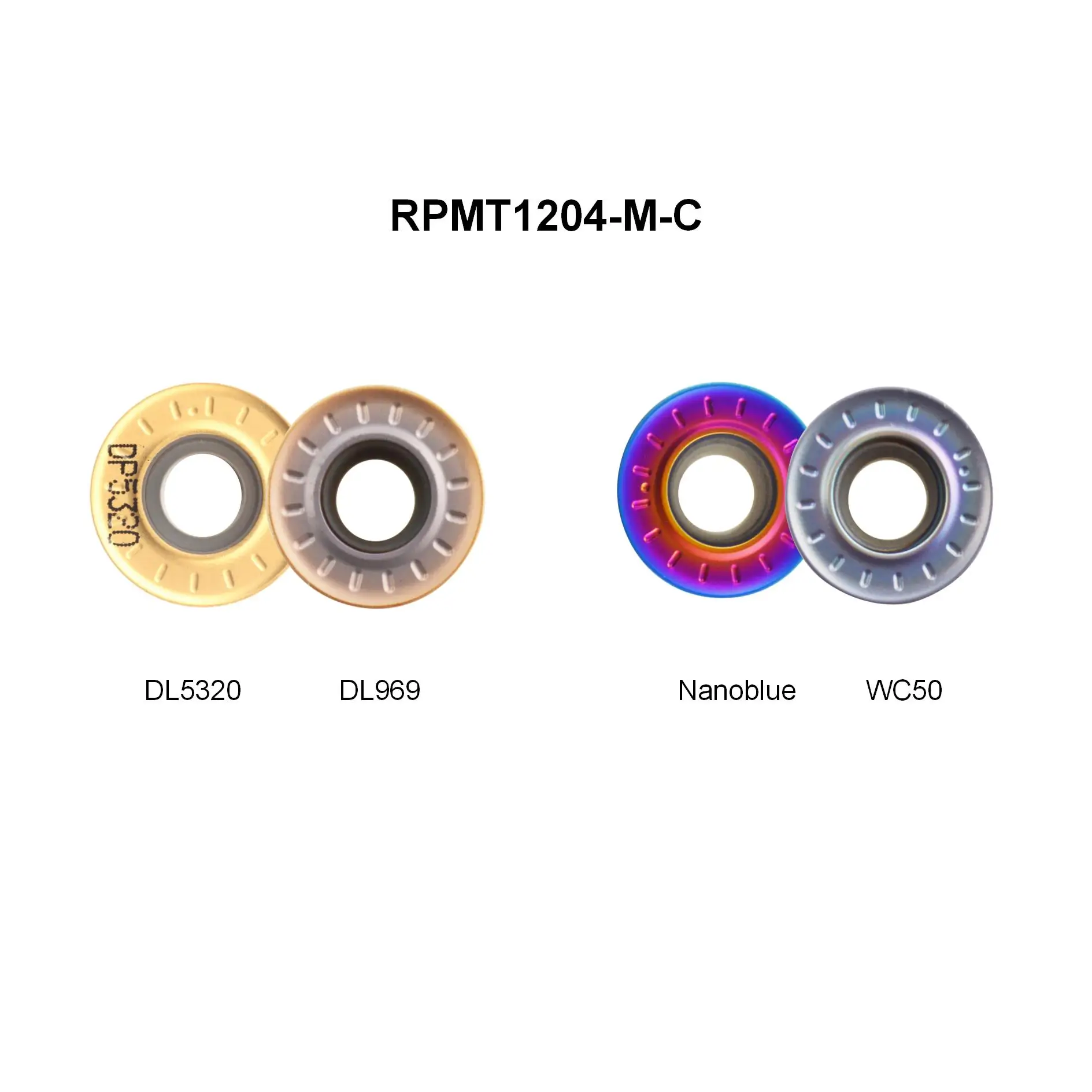 HARDVIK factory price PCD CBN cnc milling insert face mill RDMT RPMT RPEW Indexable cutting tools for stainless steel