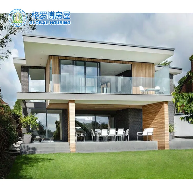 Container house luxury 20 and 40 feet steel framed prefab home container