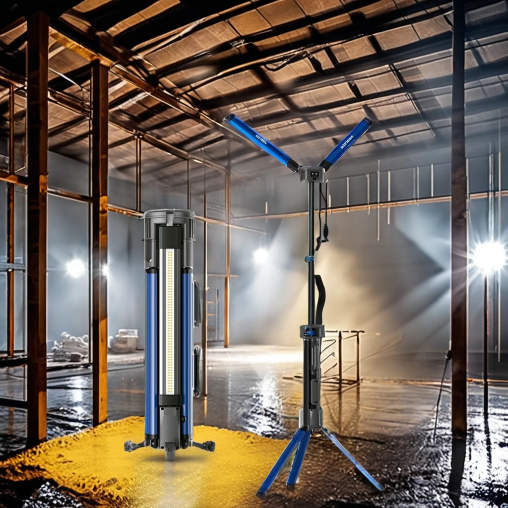 Rechargeable 100W LED Working Light 10000 Lumen Waterproof Dual Color for Working Construction Site & Camping AC/DC Power Supply