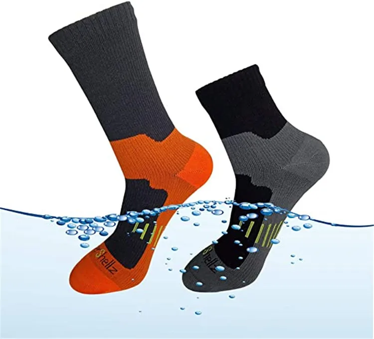 Custom High Quality Breathable Waterproof Socks Sport Cycling Socks Free Customized Winter Knitted Water Proof Socks Regular