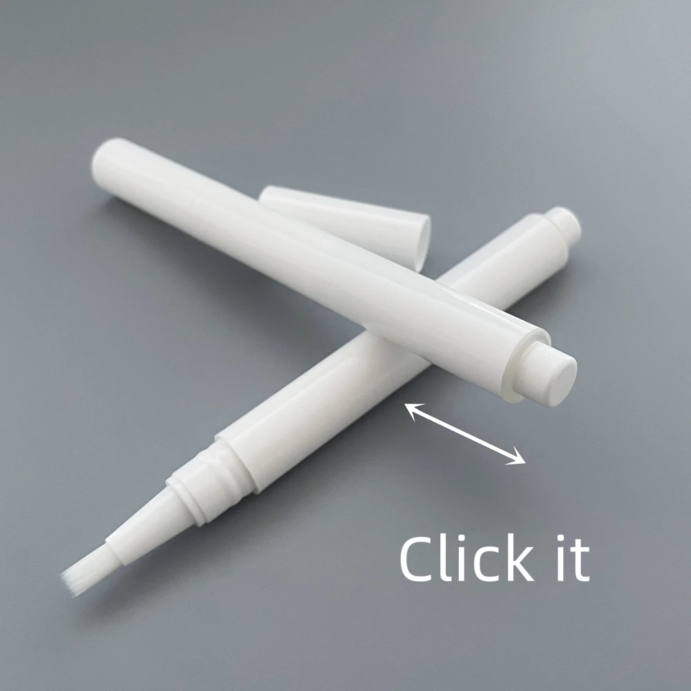Stock 100pieces Empty Cosmetic Click Pen for Teeth Whitening  Eye Cream With Brush Applicator Good quality Lip Gloss tube