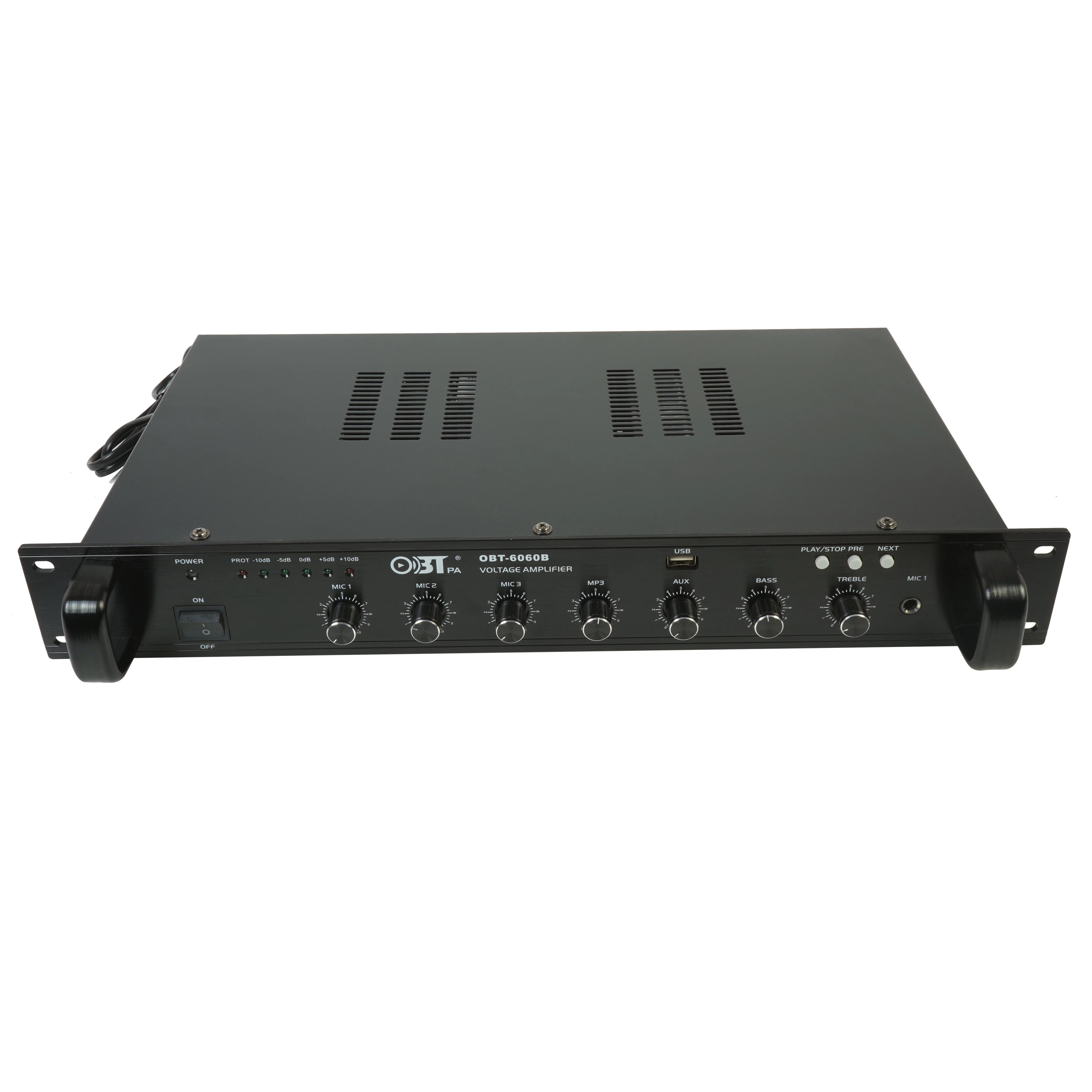 OBT-6060 профессиональный аудио усилитель встроенный Fm-радио модуль мини Mp3 микшер